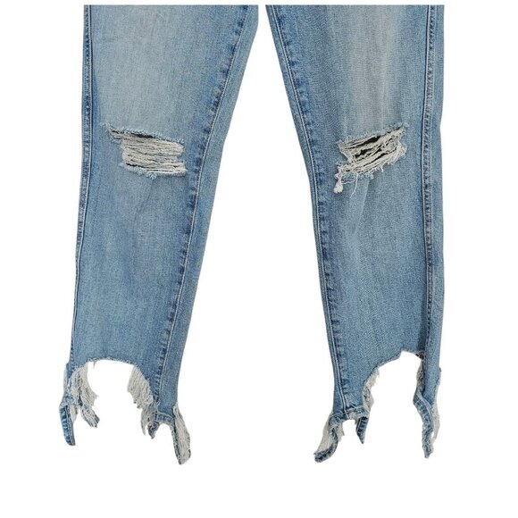 Women's - 7 For All Mankind High Waist Cropped Straight Jeans, Size 28 - Picture 4 of 10